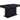 Stanton Rectangle Pedestal Dining Table Black - MartincFurniture