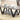 Stevens V-Shaped Coffee Table Black And Antique Grey - MartincFurniture