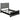 Cappola Upholstered Tufted King Bed Silver And Black - MartincFurniture