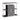Zinnia 2-Tier Bar Unit Glossy Black And White - MartincFurniture