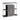 Zinnia 2-Tier Bar Unit Glossy Black And White - MartincFurniture